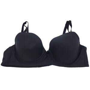 Sofra Push Up Bra Black Full Coverage Adjustable Straps Underwire Size‎ 42C
